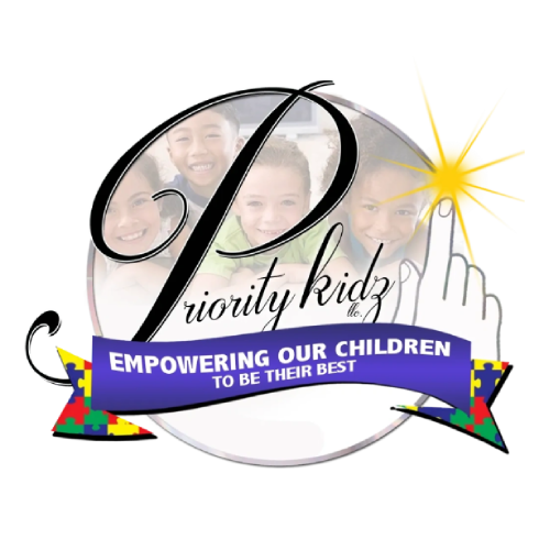 Priority Kids LLC colored logo with slogan